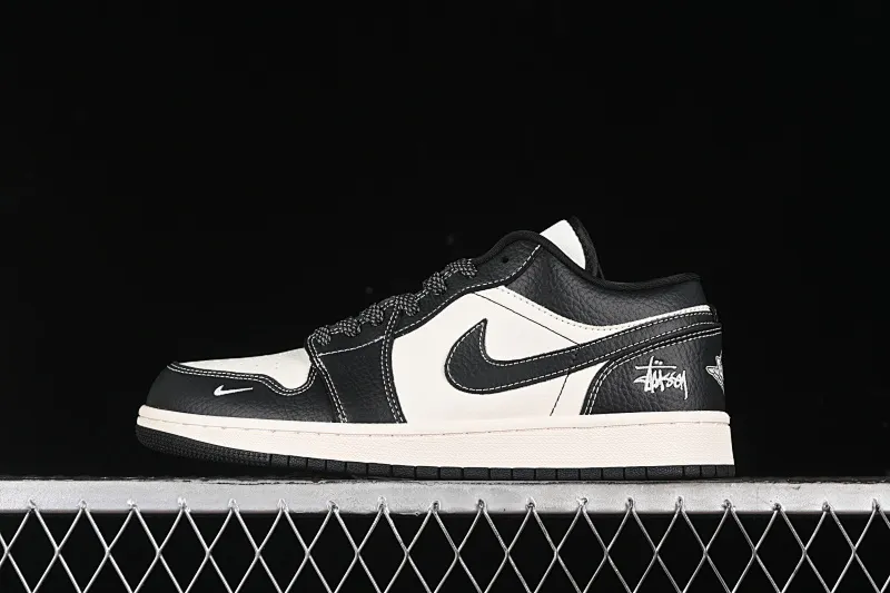 All categories Air Jordan Jordan series basketball shoes Air Jordan 1 Low High-end customized low-top sneakers Air Jordan 1 Low AJ1 Joe 1 Stussy joint-beige stitching High-end customized low-top retro basketball shoes CF3688-023